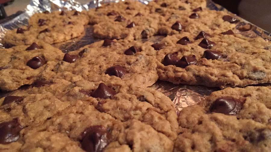 Fresh and Delicious Loaded Oatmeal Chocolate Chip Cookies!