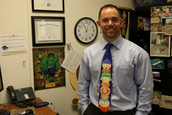 Mr. Lucca Rockin a colorful tie