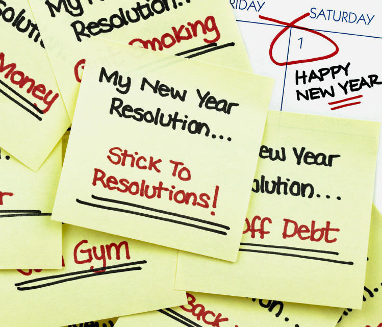 A good resolution for the upcoming year is to strive to stick to the resolutions you set!