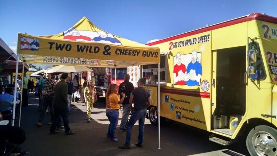 The famous 2 fat guys grilled cheese truck. 