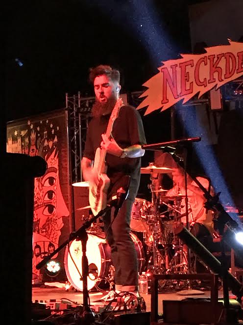 Guitarist Matt West during their popular song Threat Level Midnight