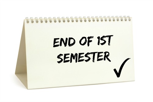 The end of first semester is right around the corner!