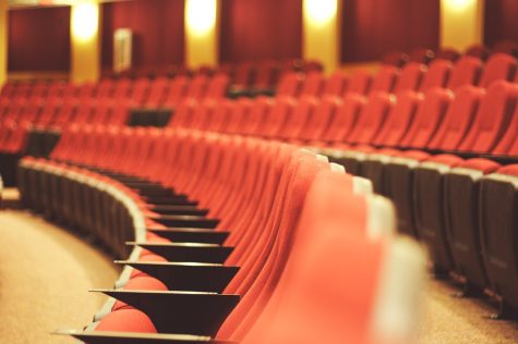 Red seats in the auditorium