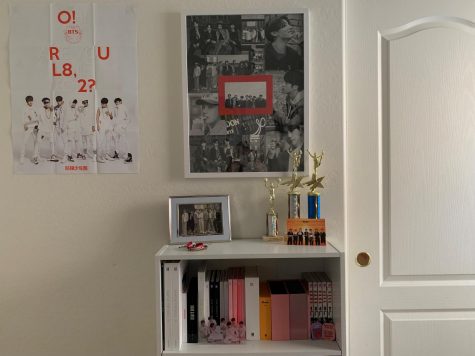 A k-pop decorated room