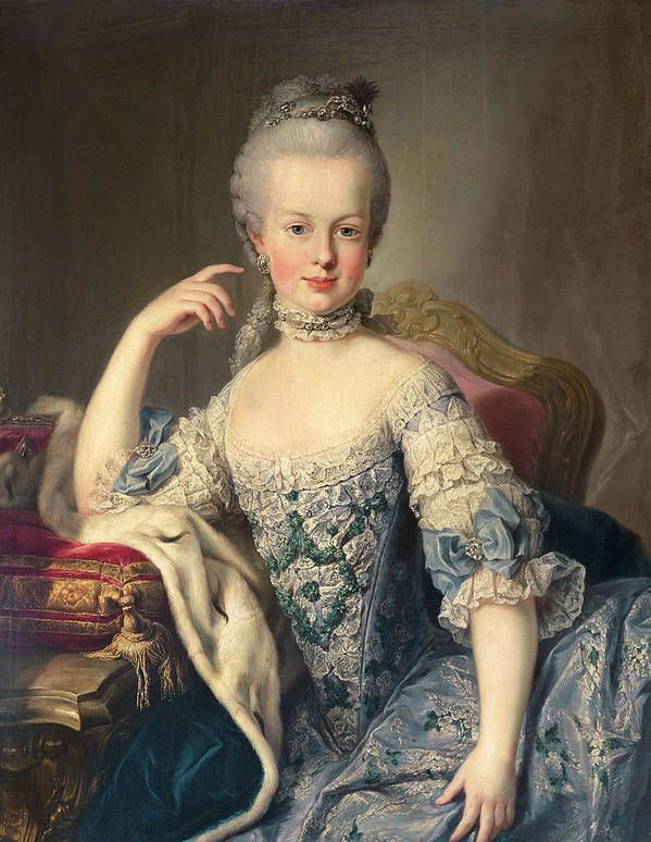 Archduchess Marie Antoinette Habsburg-Lotharingen Art Print by Martin II Mytens