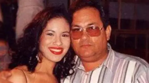 Selena Quintanilla and her father Abraham Quintanilla
